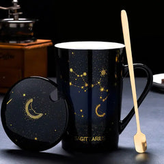 12 Constellations Creative Mugs With Spoon